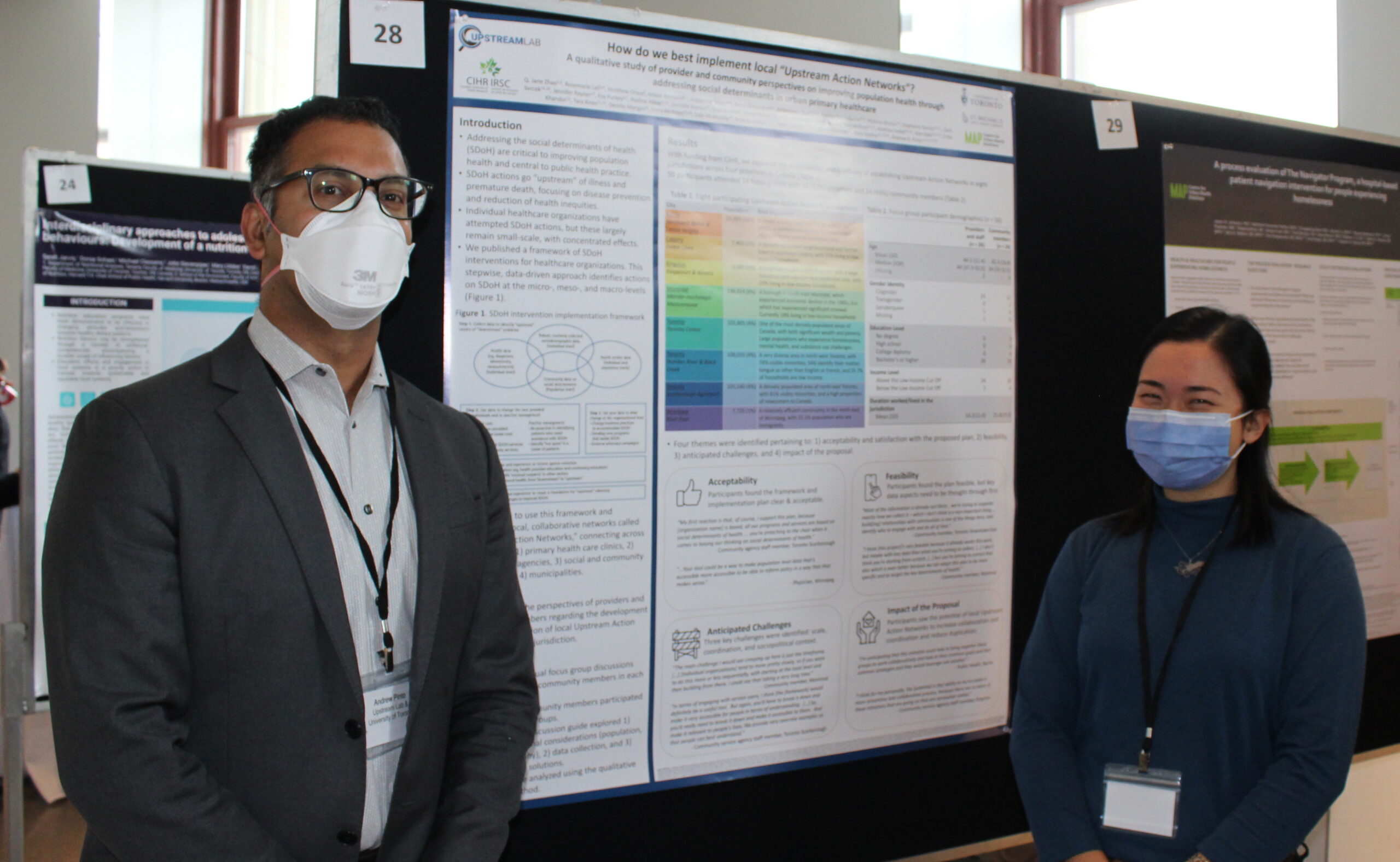 Dr. Andrew Pinto and Jane Zhao at the Annual Healthy Cities Conference in Ottawa, ON